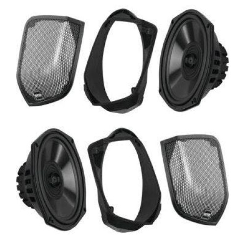 PartzBiz HD: 4421830-Boss Audio BHD14 Rear Saddlebag Speakers Kit 6 x 9 Harley Touring FLH/T 14-Up