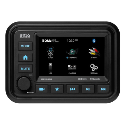 PartzBiz HD: 4421833-Boss Bluetooth Black 1000 watt Amplifier 4 3" Speaker Motorcycle ATV Sound System | MCBK470B PartzBiz HD: 4421833-Boss Bluetooth Black 1000 watt Amplifier 4 3" Speaker Motorcycle ATV Sound System | MCBK470B