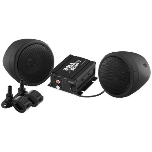 PartzBiz HD: 4421809-Boss Bluetooth Black 600 watt Amplifier 2 3" Speaker Motorcycle ATV Sound System | MCBK420B PartzBiz HD: 4421809-Boss Bluetooth Black 600 watt Amplifier 2 3" Speaker Motorcycle ATV Sound System | MCBK420B