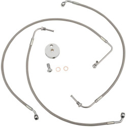 PartzBiz HD DS17413915 - La Choppers Stainless Steel Front Brake Line for Harley 09-13 FL Non Abs Mini Apes-LA-8010B08 PartzBiz HD DS17413915 - La Choppers Stainless Steel Front Brake Line for Harley 09-13 FL Non Abs Mini Apes-LA-8010B08