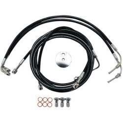PartzBiz HD DS17413940 - La Choppers Black Vinyl Front Brake Line for Harley 09-13 FLH ABS Mini Apes-LA-8051B08B