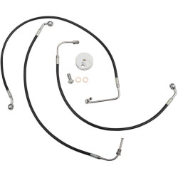 PartzBiz HD DS17413918 - La Choppers สีดำไวนิลสายเบรคหน้า Harley 09-13 FL Non Abs 12-14-LA-8010B13B PartzBiz HD DS17413918 - La Choppers สีดำไวนิลสายเบรคหน้า Harley 09-13 FL Non Abs 12-14-LA-8010B13B