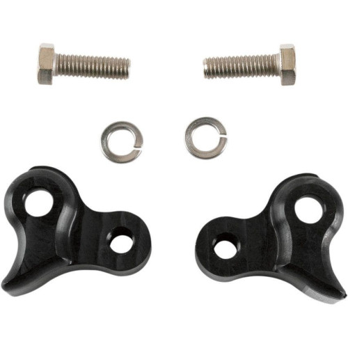 PartzBiz HD: 4421706-Burly Black Rear Lowering Blocks Kit For Harley Touring Flh Flt 02-08 | B28-42007