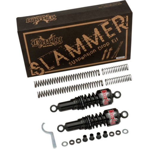PartzBiz HD: 4421710-Burly Black Front Rear Lowering Slammer Kit Harley 06-16 Dyna excl FXDWG FLD | B28-1003B PartzBiz HD: 4421710-Burly Black Front Rear Lowering Slammer Kit Harley 06-16 Dyna excl FXDWG FLD | B28-1003B
