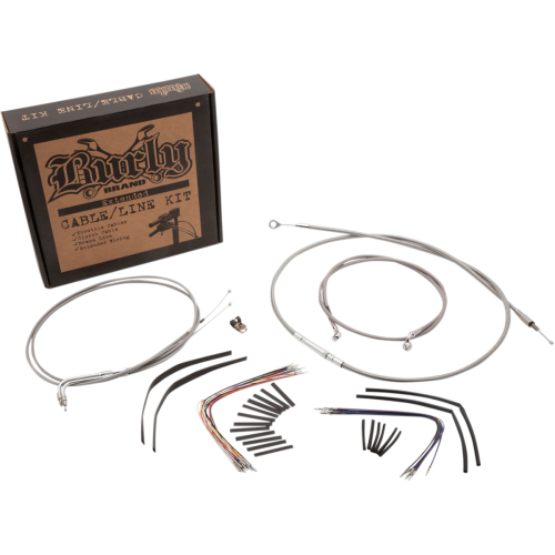 PartzBiz HD: 4421695-Burly Braided Stainless Steel Cable/Line Kit For 14" Apehangers Harley FLHR/I/CI/S/SI & FLTR With Cruise 2007 | easternperformance.com PartzBiz HD: 4421695-Burly Braided Stainless Steel Cable/Line Kit For 14" Apehangers Harley FLHR/I/CI/S/SI & FLTR With Cruise 2007 | easternperformance.com
