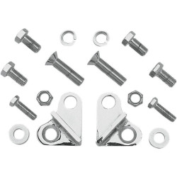 PartzBiz HD DSDS221454 - Burly Chrome Rear Lowering Blocks Kit For Harley Touring Flh Flt 85-96 | B28-275CH