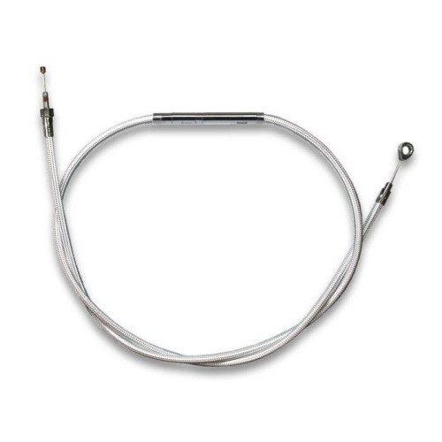 PartzBiz HD: 4421449-Magnum Sterling Chromite Braided 70" Plus + 8 Clutch Cable for Harley FLH/T 2007 | 32218HE PartzBiz HD: 4421449-Magnum Sterling Chromite Braided 70" Plus + 8 Clutch Cable for Harley FLH/T 2007 | 32218HE