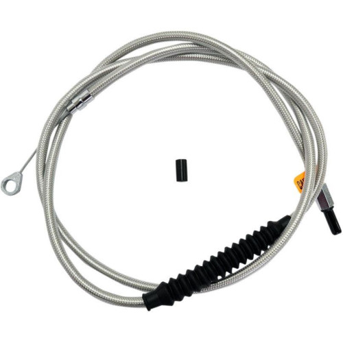 PartzBiz HD: 4421425-La Choppers Stainless Steel Braided Clutch Cable 08-13 FLH/T W/ 18-20 Bars-LA-8010C19