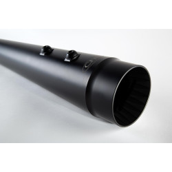 PartzBiz HD CFR-FLH001B - Cary Faas CFR 4 1/2" Black All Smooth Megaphone Tapered Mufflers for Harley Touring Models | FL001B PartzBiz HD CFR-FLH001B - Cary Faas CFR 4 1/2" Black All Smooth Megaphone Tapered Mufflers for Harley Touring Models | FL001B