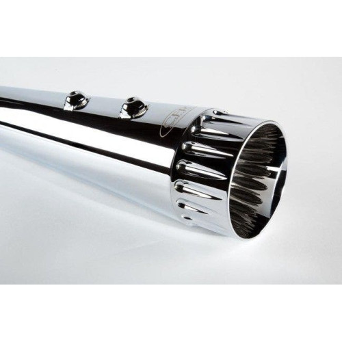 PartzBiz HD: 4421383-Cary Faas CFR 4 1/2 ” Chrome Double Fluted Megaphone Tapered ท่อเก็บเสียง Harley 2017 | FLH012-7C PartzBiz HD: 4421383-Cary Faas CFR 4 1/2 ” Chrome Double Fluted Megaphone Tapered ท่อเก็บเสียง Harley 2017 | FLH012-7C