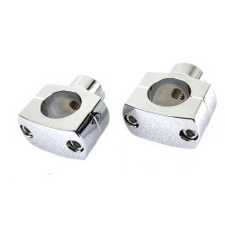 PartzBiz HD VT25-2231 - Chrome 1-1/4" Handlebar Shorty Riser Set 25-2231 Harley & Custom PartzBiz HD VT25-2231 - Chrome 1-1/4" Handlebar Shorty Riser Set 25-2231 Harley & Custom