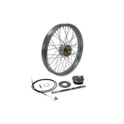PartzBiz HD VT52-0358 - Chrome 21x2.15 Mini Drum 40 Spoke ล้อหน้า Harley Chopper Bobber แข็ง PartzBiz HD VT52-0358 - Chrome 21x2.15 Mini Drum 40 Spoke ล้อหน้า Harley Chopper Bobber แข็ง