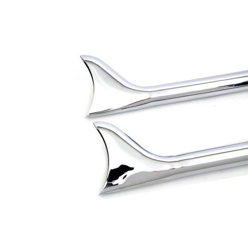 PartzBiz HD: 4421334-Chrome 36" Straight Fishtail Muffler Extension Set for 1.75" Pipes 30-0950