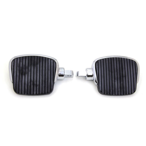 PartzBiz HD: 4421299-Chrome 4" Mini Driver Footboard Set Harley Dyna Softail 86-Up Repl OE 50500109 PartzBiz HD: 4421299-Chrome 4" Mini Driver Footboard Set Harley Dyna Softail 86-Up Repl OE 50500109