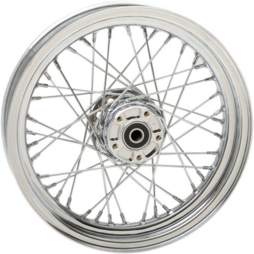 PartzBiz HD: 4421305-Chrome 40 Spoke Laced 16" Front Wheel Repl 40960-00 Harley 00-07 FLH/T