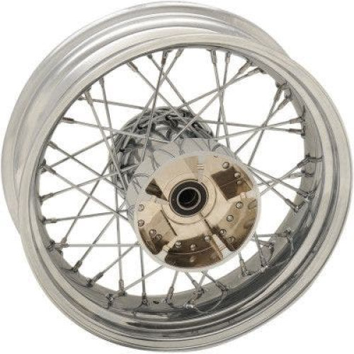 PartzBiz HD: 4421311-Chrome 40 Spoke Laced 16" Rear Wheel Repl Harley 09-20 FLH/T Touring W/ ABS PartzBiz HD: 4421311-Chrome 40 Spoke Laced 16" Rear Wheel Repl Harley 09-20 FLH/T Touring W/ ABS