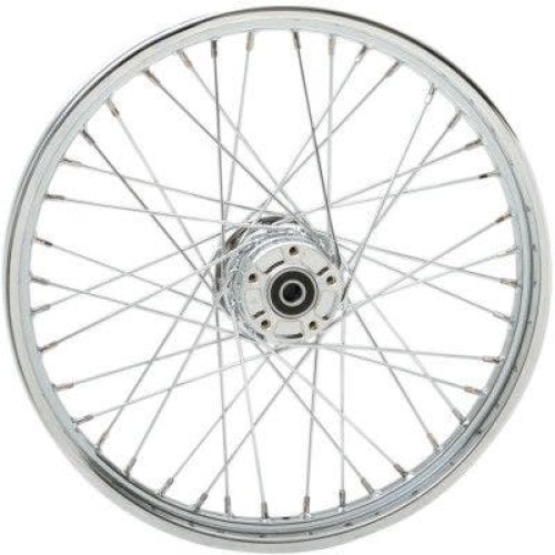 PartzBiz HD: 4421316-Chrome 40 Spoke Laced 21" Front Wheel Harley 00-06 FXST FXD W/O ABS Softail Dyna best new replacement upgrade rim custom motorcycle Chopper Bobber