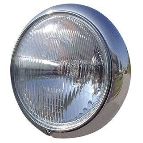 PartzBiz HD: 4421284-ไฟหน้า Chrome 7 ” H4 12v 60/55 Watt Harley & Custom Models 8-197