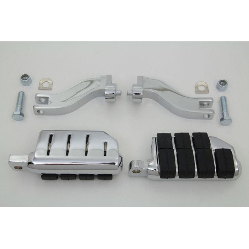 PartzBiz HD: 4421258-Chrome Cats Paw Style Passenger Footpeg Mount Kit Harley FLT Touring 93-17 PartzBiz HD: 4421258-Chrome Cats Paw Style Passenger Footpeg Mount Kit Harley FLT Touring 93-17