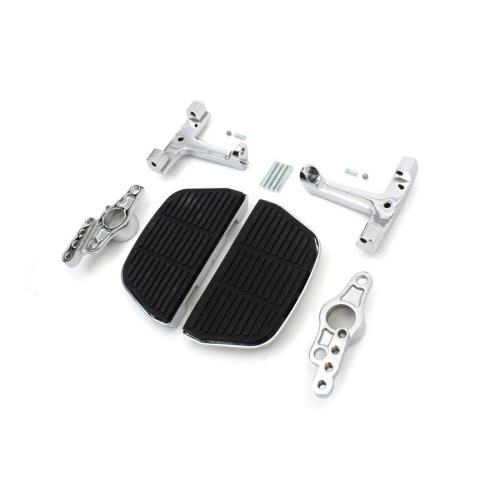 PartzBiz HD: 4421261-Chrome D-Shaped Passenger Floorboard w/ Swingarm Mount Kit Harley Touring 07-08 PartzBiz HD: 4421261-Chrome D-Shaped Passenger Floorboard w/ Swingarm Mount Kit Harley Touring 07-08