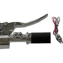 PartzBiz HD DS06160204 - Drag Specialties Chrome Duet Handlebar Switch Kit Harley-Davidson or Custom 0616-0204 06160204