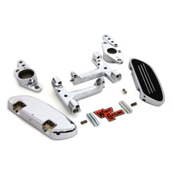 PartzBiz HD VT51-0867 - Chrome Mini Passenger Footboard Set w/ Swingarm Mount Harley Touring 82-06 PartzBiz HD VT51-0867 - Chrome Mini Passenger Footboard Set w/ Swingarm Mount Harley Touring 82-06