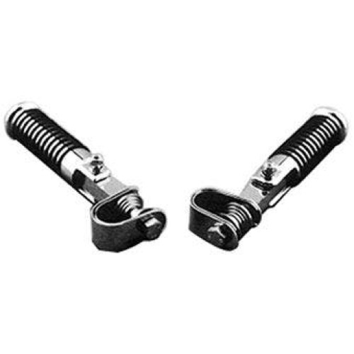 PartzBiz HD: 4421228-Chrome O-Ring Footrests Small Diameter Pivot Stud 1-1.25" Clamp Harley & Custom