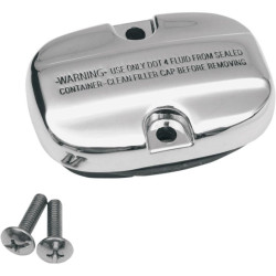 PartzBiz HD DS17310190 - Drag 1731-0190 Chrome Rear Brake Master Cylinder Cover For 08-17 Harley FL 17310190