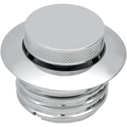 PartzBiz HD TR489820 - Chrome Vented Pop Up Screw ในฝาแก๊สสำหรับ Harley L96-15 2.36” OD | 11904