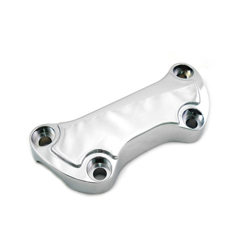 PartzBiz HD: 4421189-Chrome Smooth Raised 1" Handlebar Clamp Cover Harley FL FX 99-Up 25-0590 PartzBiz HD: 4421189-Chrome Smooth Raised 1" Handlebar Clamp Cover Harley FL FX 99-Up 25-0590
