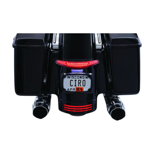 PartzBiz HD: 4421119-Ciro 40052 Black LED Tail Light & License Plate Assembly 10-13 Harley FLHX FLTRX 2010-1349 20101349 PartzBiz HD: 4421119-Ciro 40052 Black LED Tail Light & License Plate Assembly 10-13 Harley FLHX FLTRX 2010-1349 20101349