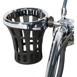 PartzBiz HD DS06360166 - Ciro 50814 Chrome Big Ass Drink Holder for 1 1/4" Handlebars w/ mount 30oz electra glide road street king softail skim fat boy bob sportster xl nightster bobber cafe racer PartzBiz HD DS06360166 - Ciro 50814 Chrome Big Ass Drink Holder for 1 1/4" Handlebars w/ mount 30oz electra glide road street king softail skim fat boy bob sportster xl nightster bobber cafe racer