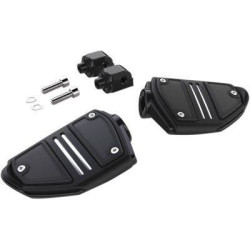 PartzBiz HD DS16201866 - EPC Great Price. Free Shipping. Ciro 61426 Twin Rail Footpeg Black Passenger Footrest Harley Softail 18-Up