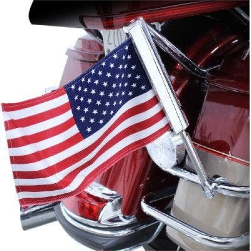 PartzBiz HD: 4421030-Ciro 70600 6x9" American Flag w/ LED Light Flagpole Universal Harley Motorcycle indian chrome PartzBiz HD: 4421030-Ciro 70600 6x9" American Flag w/ LED Light Flagpole Universal Harley Motorcycle indian chrome