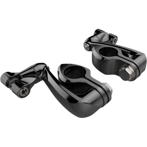 PartzBiz HD: 4421012-Ciro Black Adjustable 1-1/4" Hi-Way Bar Mount 4" Extension Arm Clevis Mount  | 60024