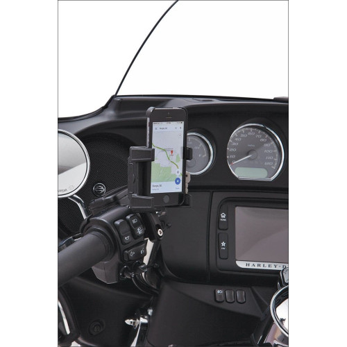 PartzBiz HD: 4421016-Ciro Black Left or Right Perch Mount Premium Smartphone/GPS Holder w/o Charger | 50311 PartzBiz HD: 4421016-Ciro Black Left or Right Perch Mount Premium Smartphone/GPS Holder w/o Charger | 50311