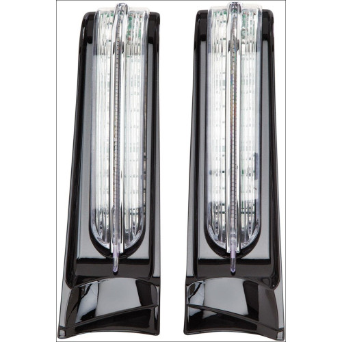 PartzBiz HD: 4421023-Ciro Black Smoke LED Saddlebag Filler Panel Accent Lights 14-16 FLHT/K (pr) | 40003 PartzBiz HD: 4421023-Ciro Black Smoke LED Saddlebag Filler Panel Accent Lights 14-16 FLHT/K (pr) | 40003