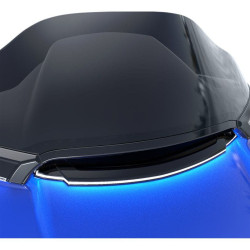 PartzBiz HD DS20402214 - Ciro Black White LED Center Fairing Vent Trim Harley Road Glide FLTR 15-18 | 40021