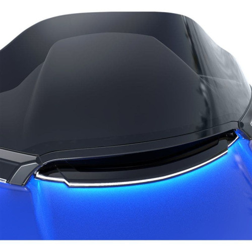 PartzBiz HD: 4420984-Ciro สีดำสีขาว LED Center Fairing Vent Trim Harley Road Glide FLTR 15-18 | 40021 PartzBiz HD: 4420984-Ciro สีดำสีขาว LED Center Fairing Vent Trim Harley Road Glide FLTR 15-18 | 40021