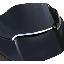 PartzBiz HD DS20402217 - Ciro Chrome Center Windshield Gasket Seal Trim Bezel Harley Road Glide 15-18  | 11052