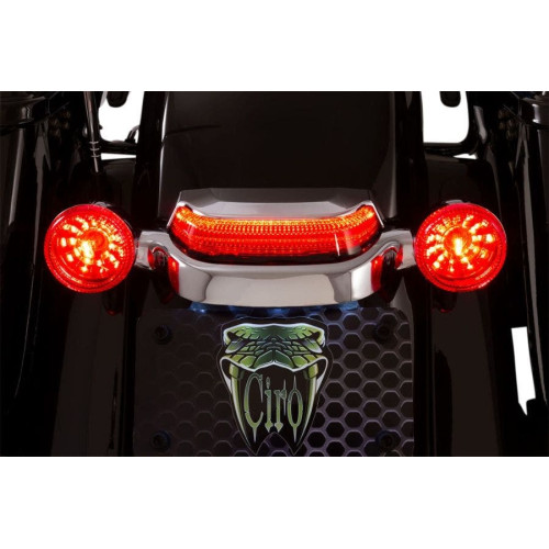 PartzBiz HD: 4420995-Ciro Chrome Crown Taillight Lightstrike Tech Chrome Red Harley Touring 14-Up PartzBiz HD: 4420995-Ciro Chrome Crown Taillight Lightstrike Tech Chrome Red Harley Touring 14-Up