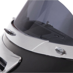 PartzBiz HD DS24040647 - Ciro Chrome Pointed Windshield Screw Cap Kit for Harley Batwing 14-16 | 10110