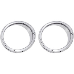PartzBiz HD DS44050422 - Ciro Chrome Non LED Front Speaker Bezels Accents for Harley Batwing FLH/T 14-16 | 42105 PartzBiz HD DS44050422 - Ciro Chrome Non LED Front Speaker Bezels Accents for Harley Batwing FLH/T 14-16 | 42105