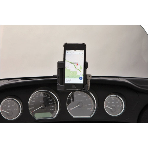 PartzBiz HD: 4420942-Ciro Fairing Mount Premium Smartphone/GPS Holder w/o Charger Harley 14-16 FLH/T | 50317 PartzBiz HD: 4420942-Ciro Fairing Mount Premium Smartphone/GPS Holder w/o Charger Harley 14-16 FLH/T | 50317