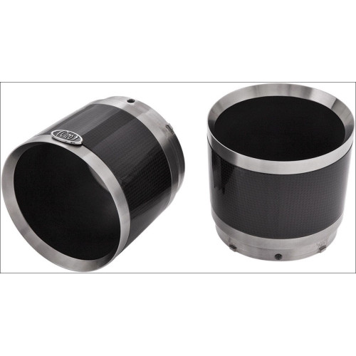 PartzBiz HD: 4420953-Ciro Stainless Carbon Machined Muffler Tips Ciro โทรโข่ง / แบบตรง (Pr) | 31400
