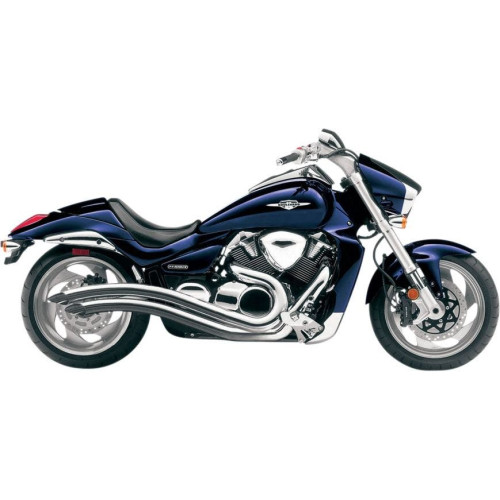 PartzBiz HD: 4420798-Cobra 2225 Chrome Speedster Swept Exhaust Pipes Yamaha Raider XV1900C 08-16 full system 2 into 2 2n2ท่อเสียงดังเหมาะที่สุดสำหรับโชว์ท่อไอเสีย 1810-1514 18101514 082404