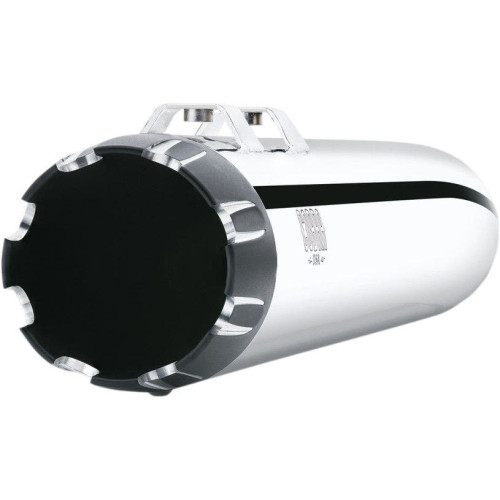 PartzBiz HD: 4420805-Cobra 4 ” Round NH Series Chrome Dual Cut Slip On Mufflers สำหรับ Harley FLH 99-16 | 6266