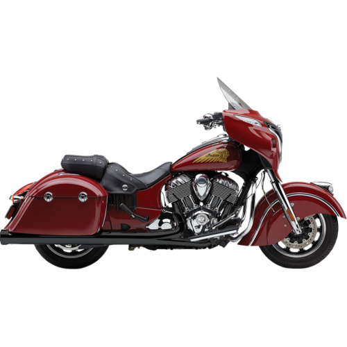 PartzBiz HD: 4420782-Cobra 5207B Black Neighbour Haters 4.5 ” ท่อสลิปออน Indian Touring 14-Up