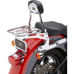 PartzBiz HD CBU-602-2001 - Cobra 602-2001 Chrome Complete ชุดพนักพิงที่ถอดออกได้ Harley 00-17 FL/ST 150mm | 602-2001 PartzBiz HD CBU-602-2001 - Cobra 602-2001 Chrome Complete ชุดพนักพิงที่ถอดออกได้ Harley 00-17 FL/ST 150mm | 602-2001