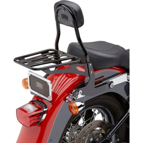 PartzBiz HD: 4420792-Cobra 602-2001B ชุดพนักพิงแบบถอดได้สีดำ Harley 00-17 FL/ST 150mm | 602-2001B PartzBiz HD: 4420792-Cobra 602-2001B ชุดพนักพิงแบบถอดได้สีดำ Harley 00-17 FL/ST 150mm | 602-2001B